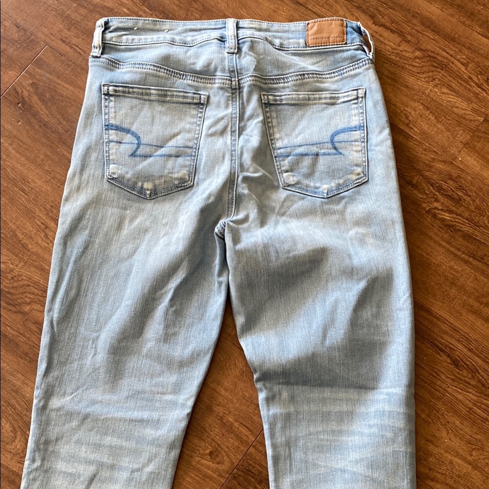 American Eagle Light Blue Jeans - Classic Fit size 10 Woman